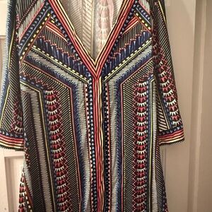 Colorful Geometric Pattern Dress